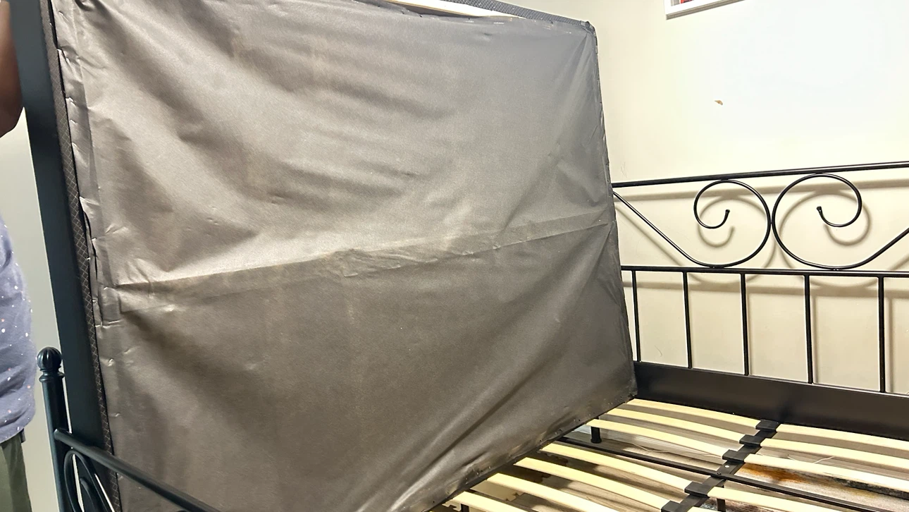 Bamboo Mattress with Metal Bed Frame - photo 2