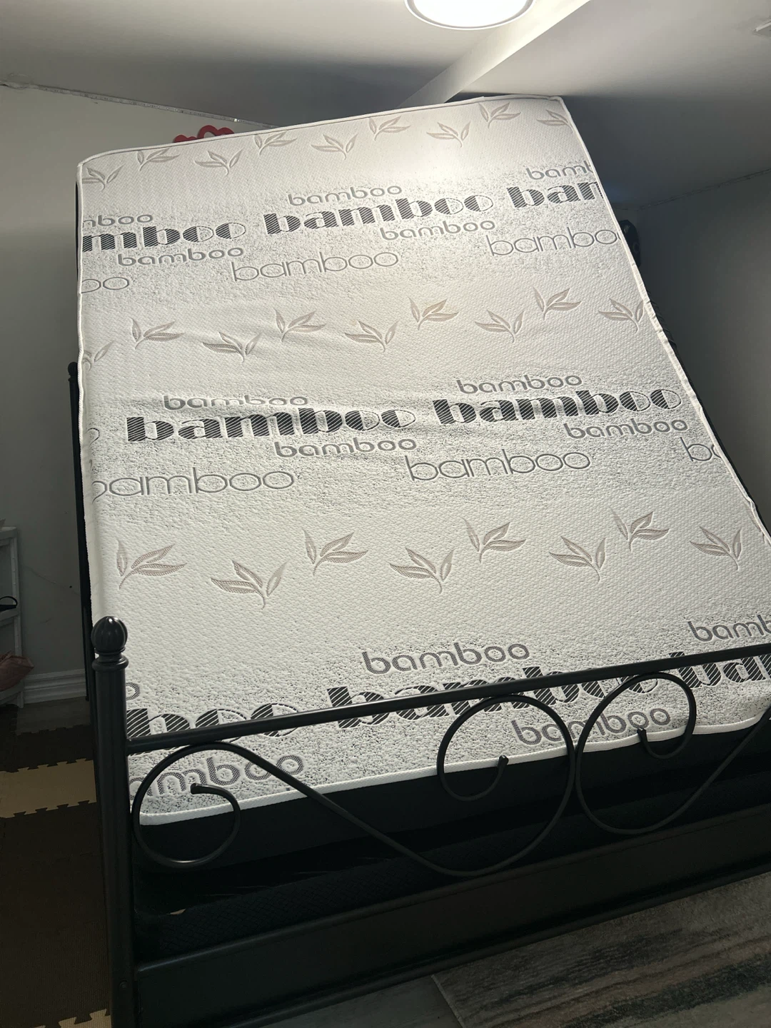 Bamboo Mattress with Metal Bed Frame - photo 4