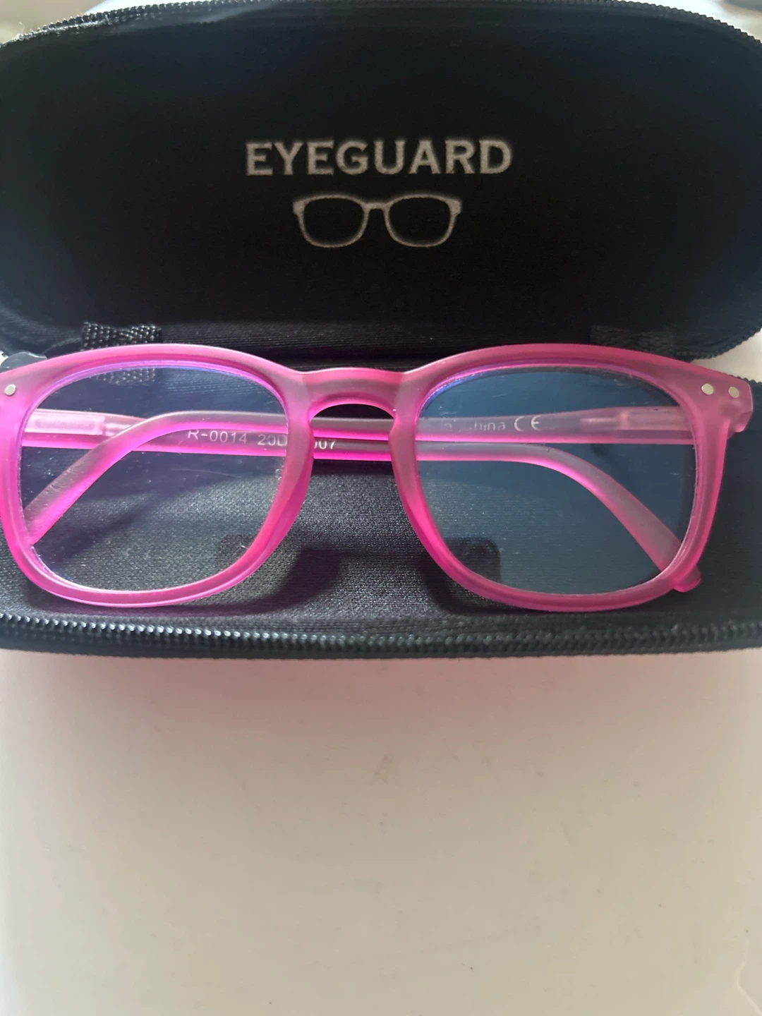 Eyeguard Pink Blue Light Glasses with Case