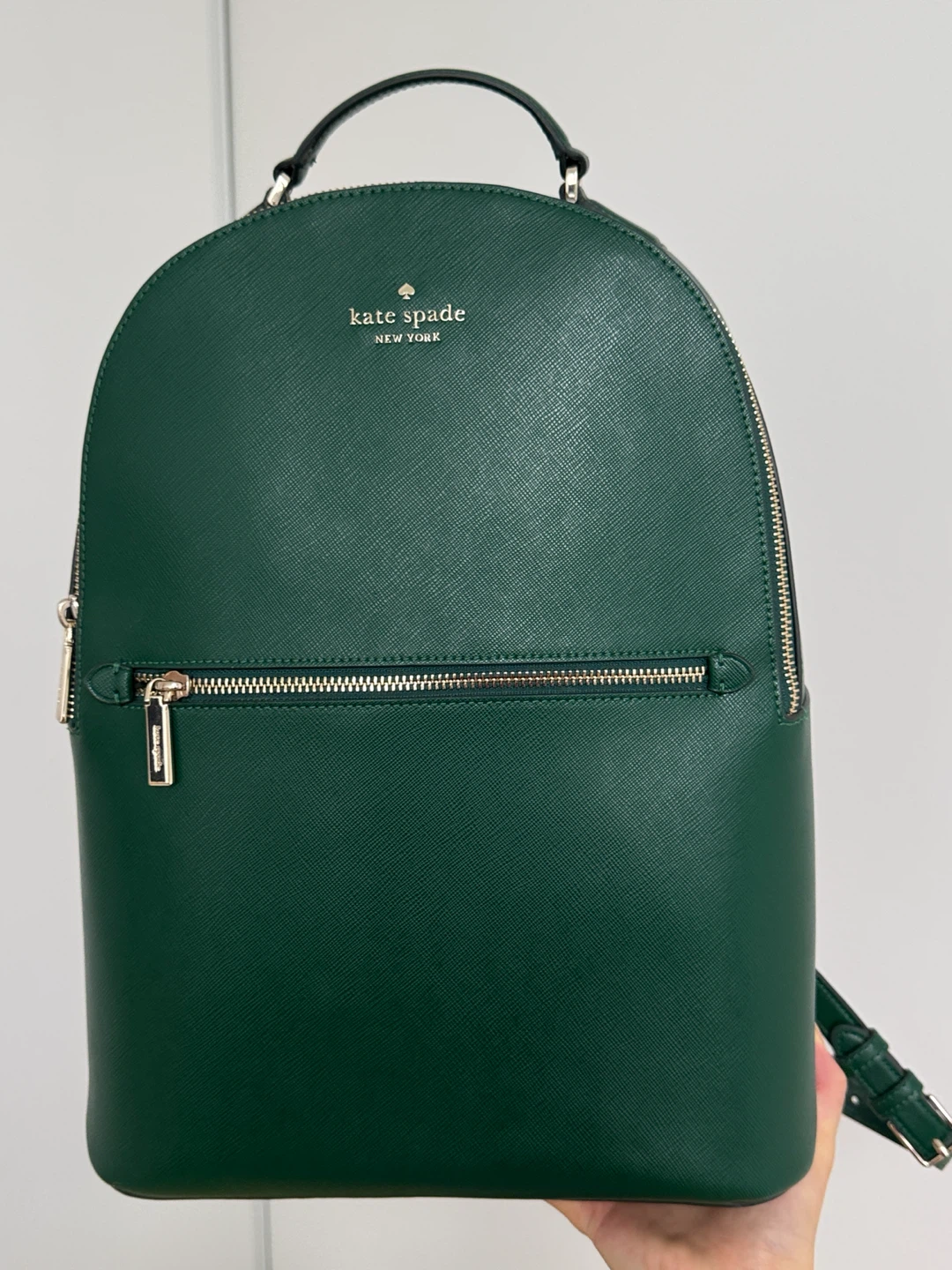 Kate Spade Green Leather Backpack