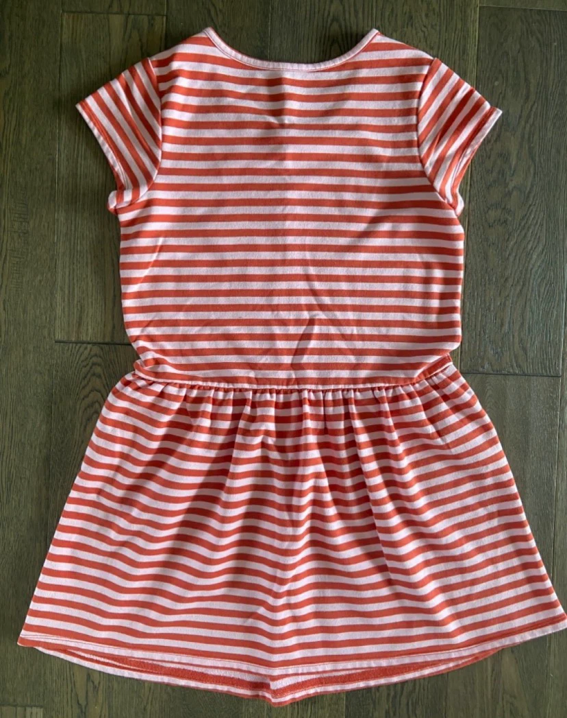 EUC: Cat & Jack Girls Striped Fox Flip Sequin Dress XL (14-16) - photo 2