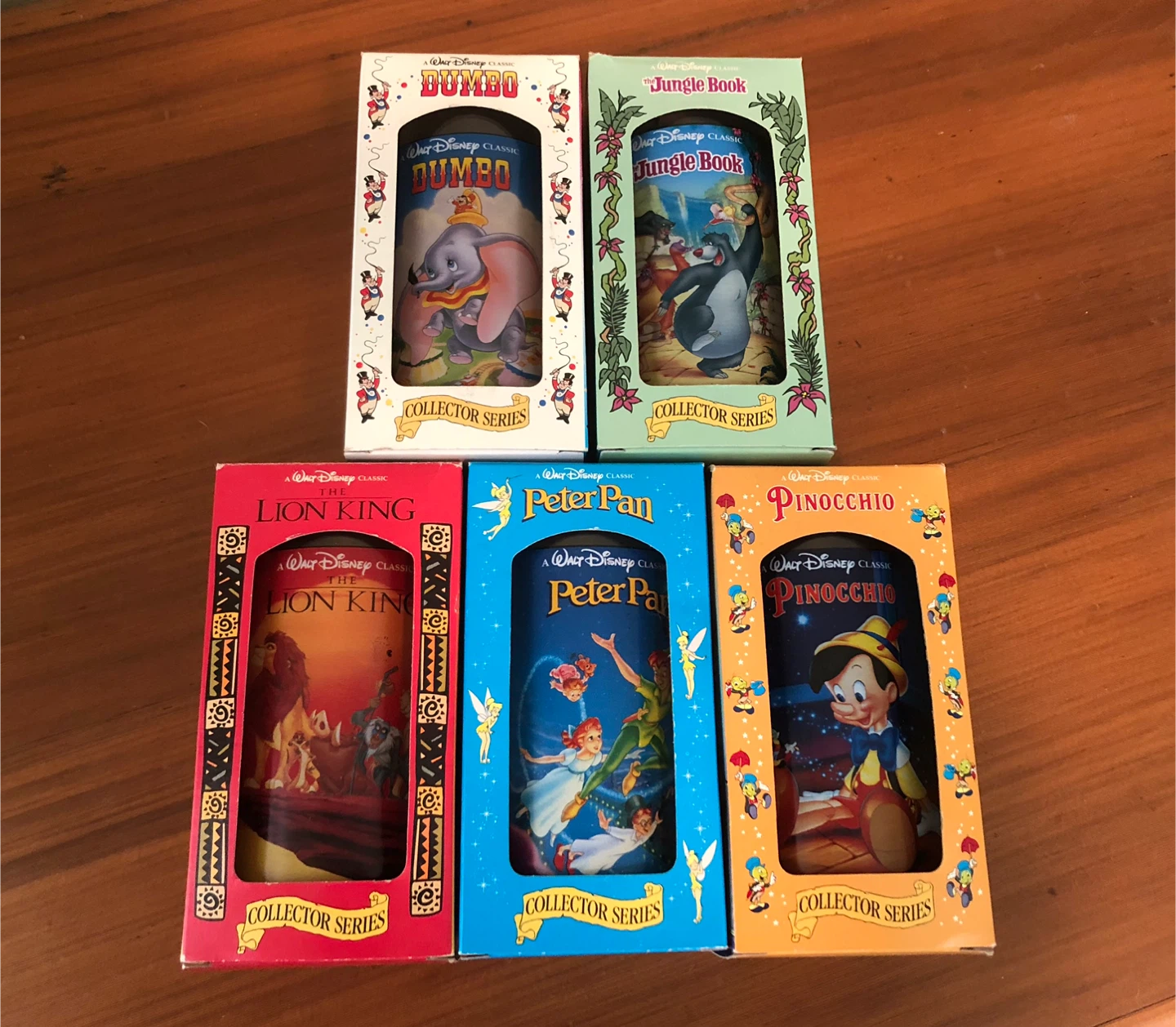 Set of 5 Walt Disney Classic Collector Series Glasses
