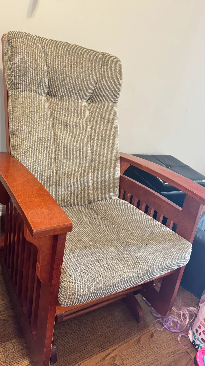 Wooden Glider Rocker Chair
