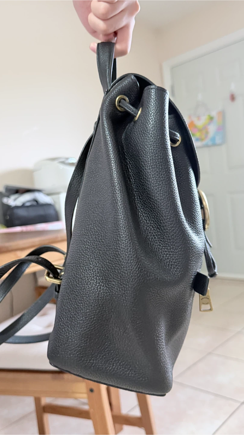 Coach Black Leather Backpack - photo 3