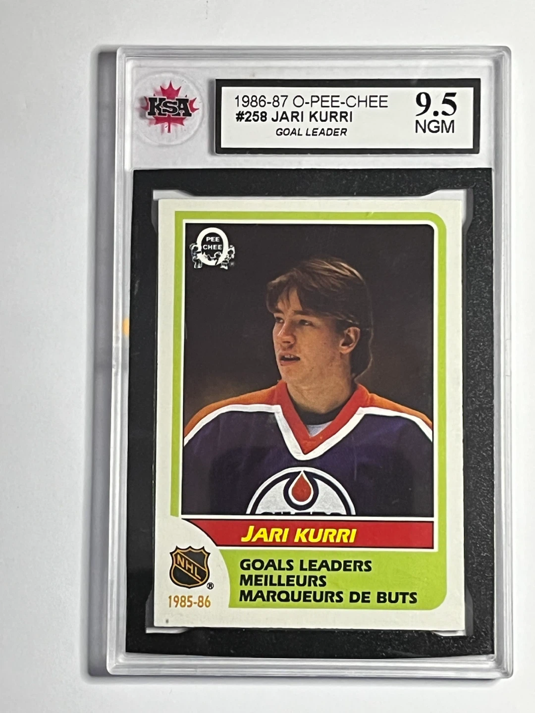1986-87 O-Pee-Chee Jari Kurri #258 Hockey Card