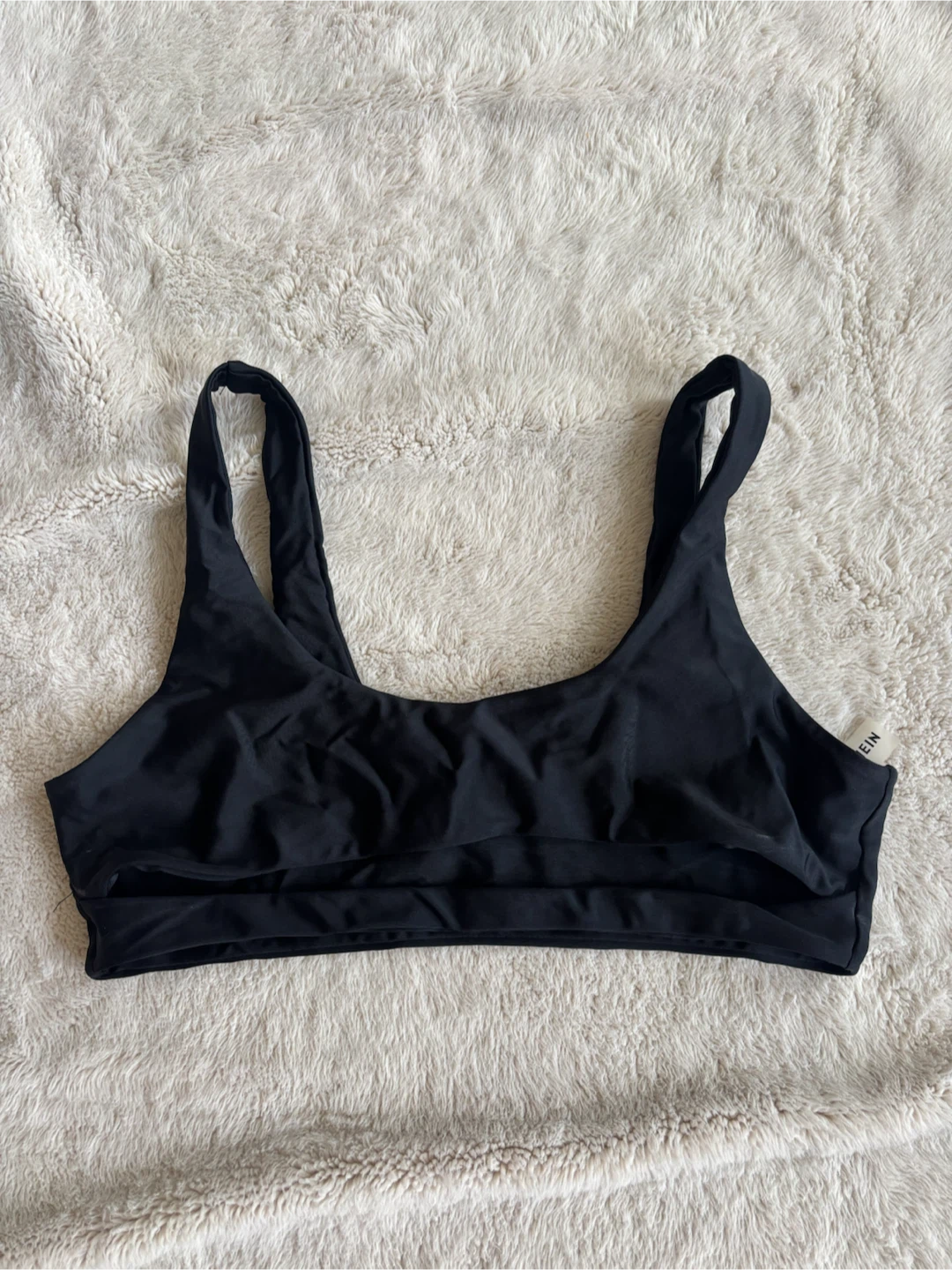 SHEIN Black Bathing Suit Top - Size L