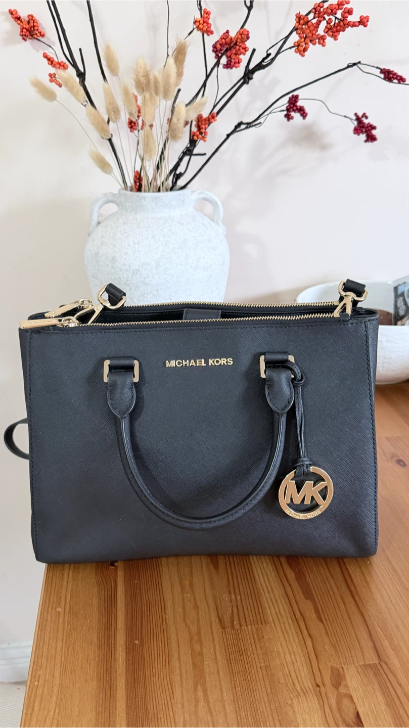 Michael Kors Black Leather Handbag
