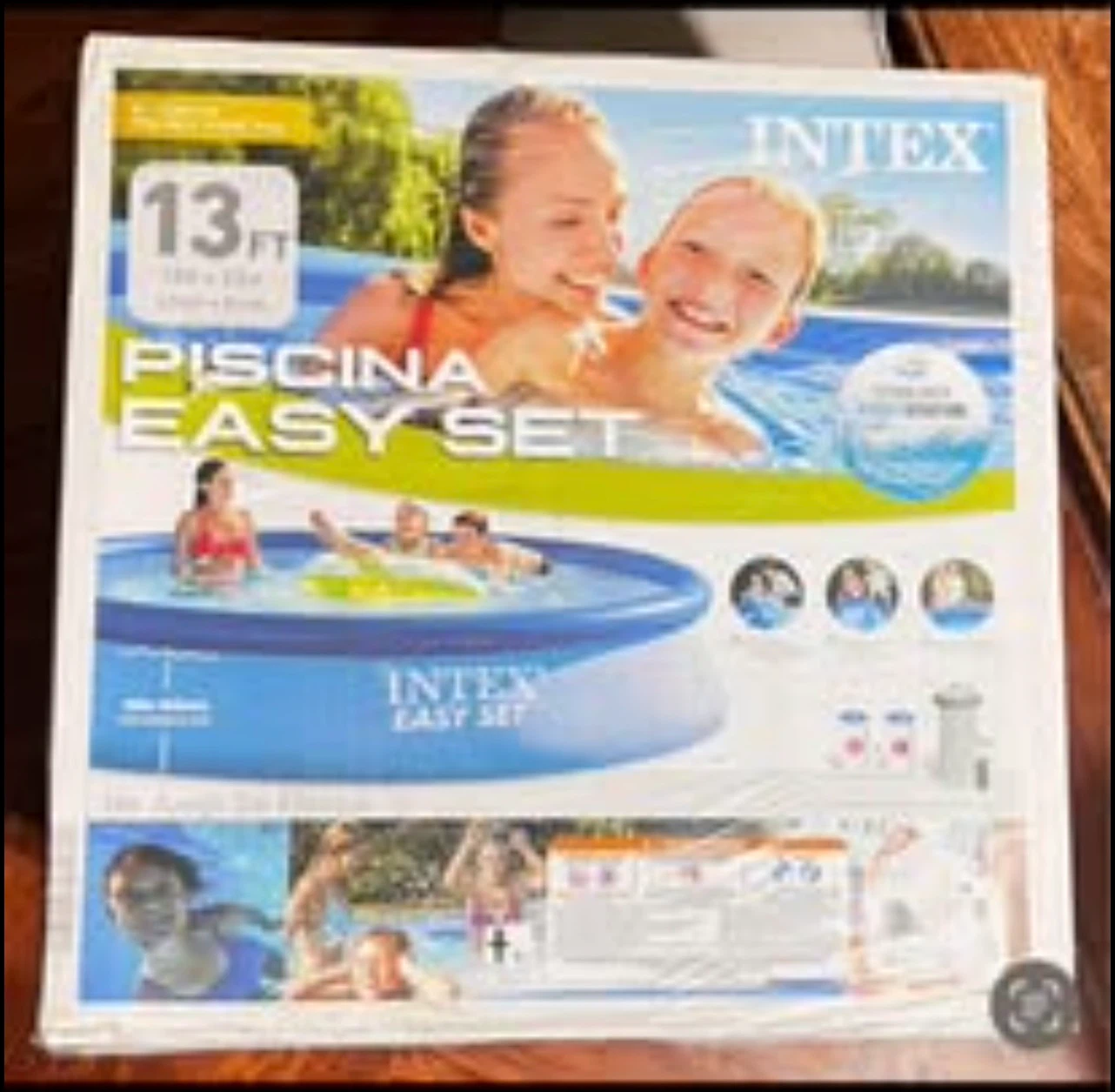 Intex 13ft Inflatable Swimming Pool Set