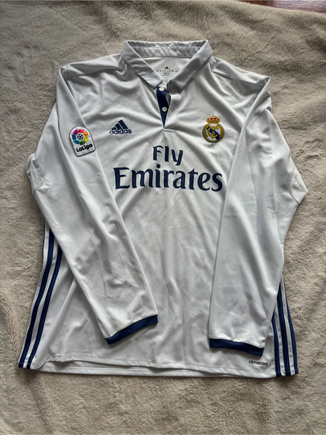 Adidas Real Madrid Long Sleeve Jersey ClimaCool XL