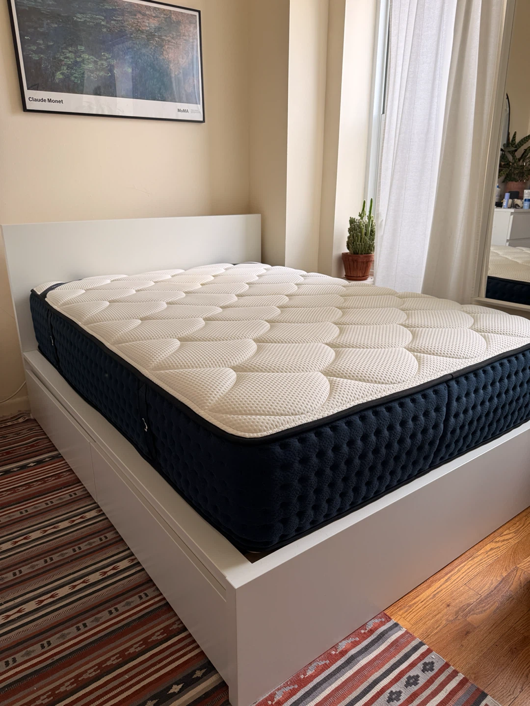 Full size Mattress and bed frame with storage