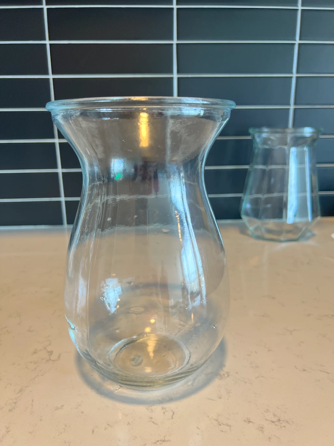 Clear Glass Vase - photo 2