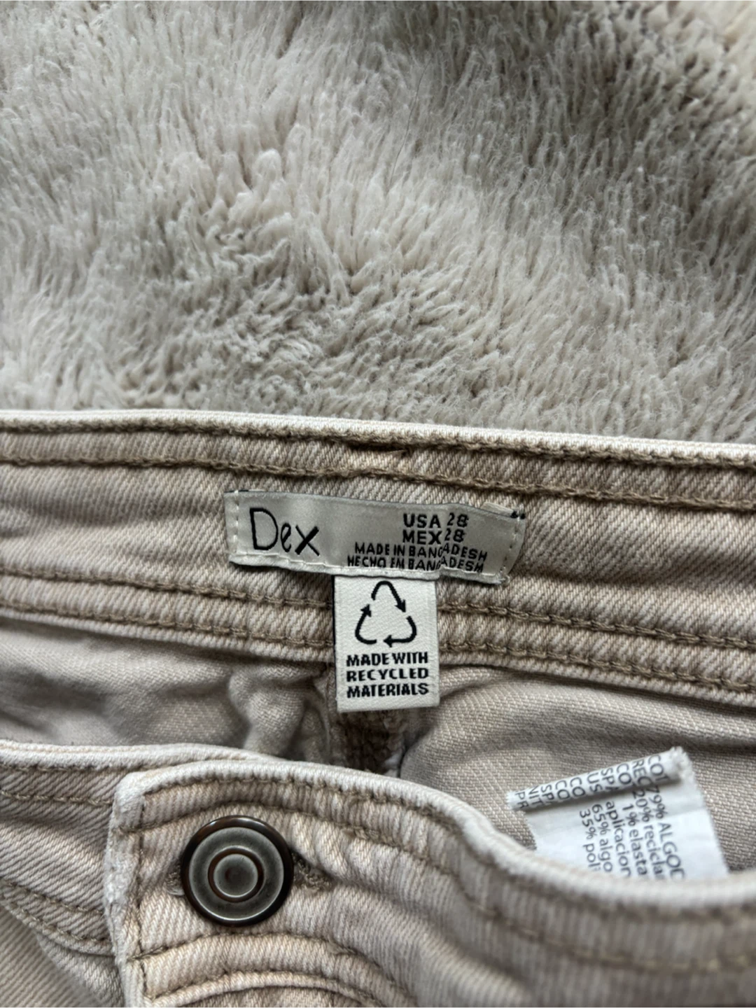 Dex Women's Beige Cargo Pants Size 28 - photo 2