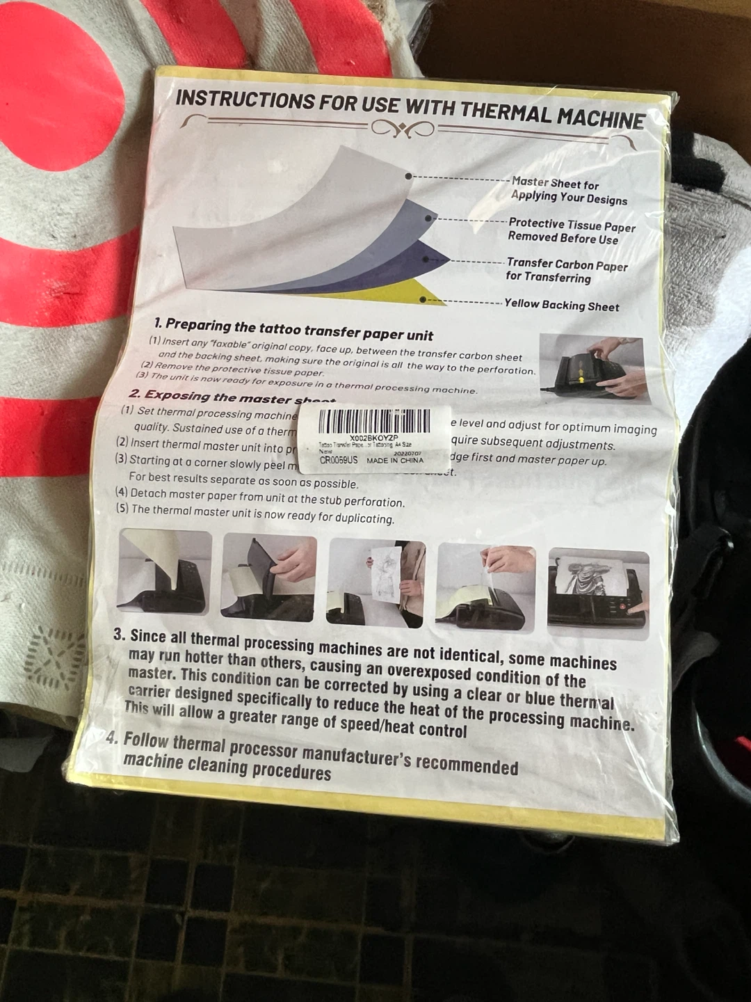 Wormhole Tattoo Transfer Paper Kit - photo 2