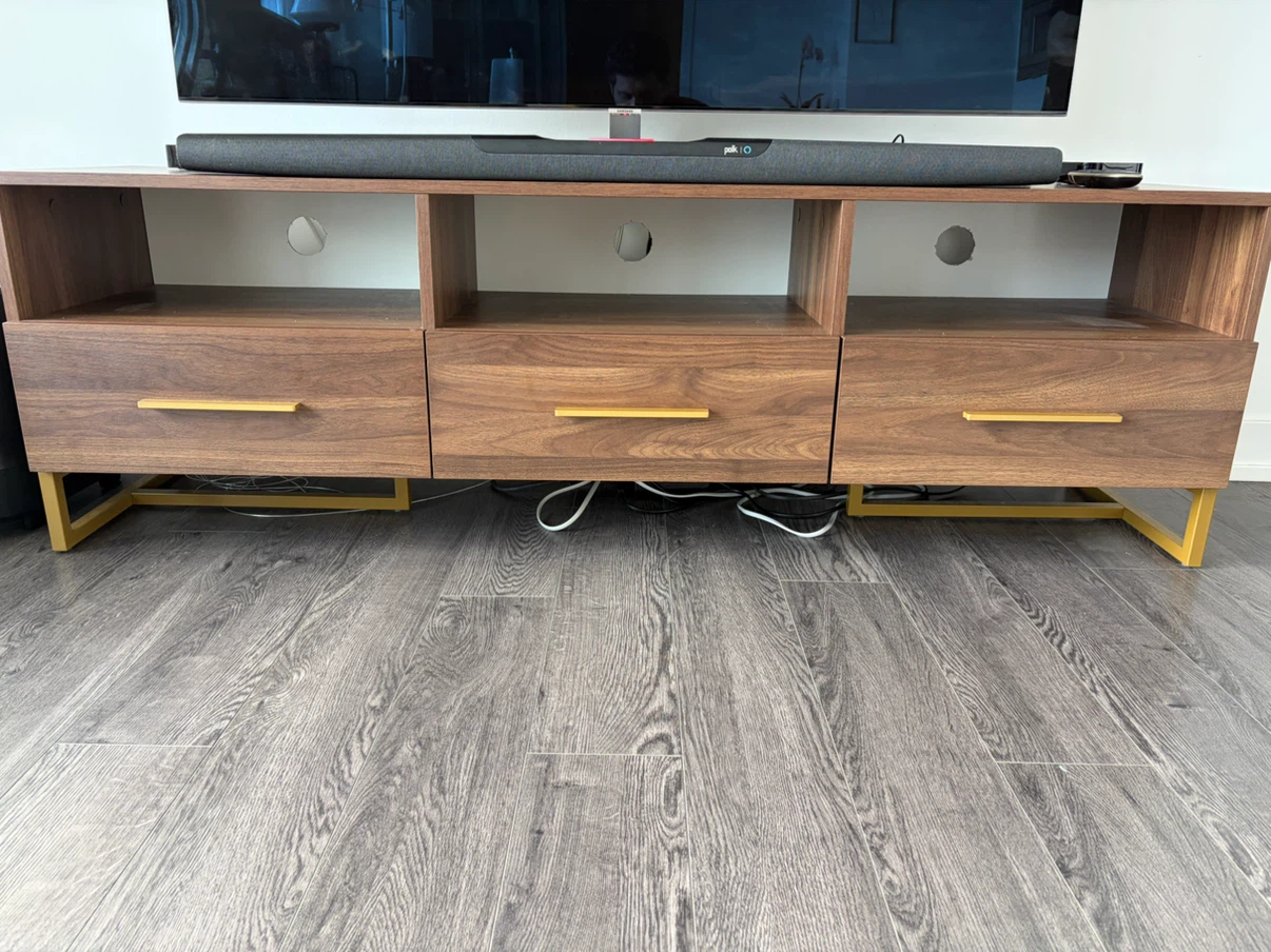 Media Console TV Stand with Drawers