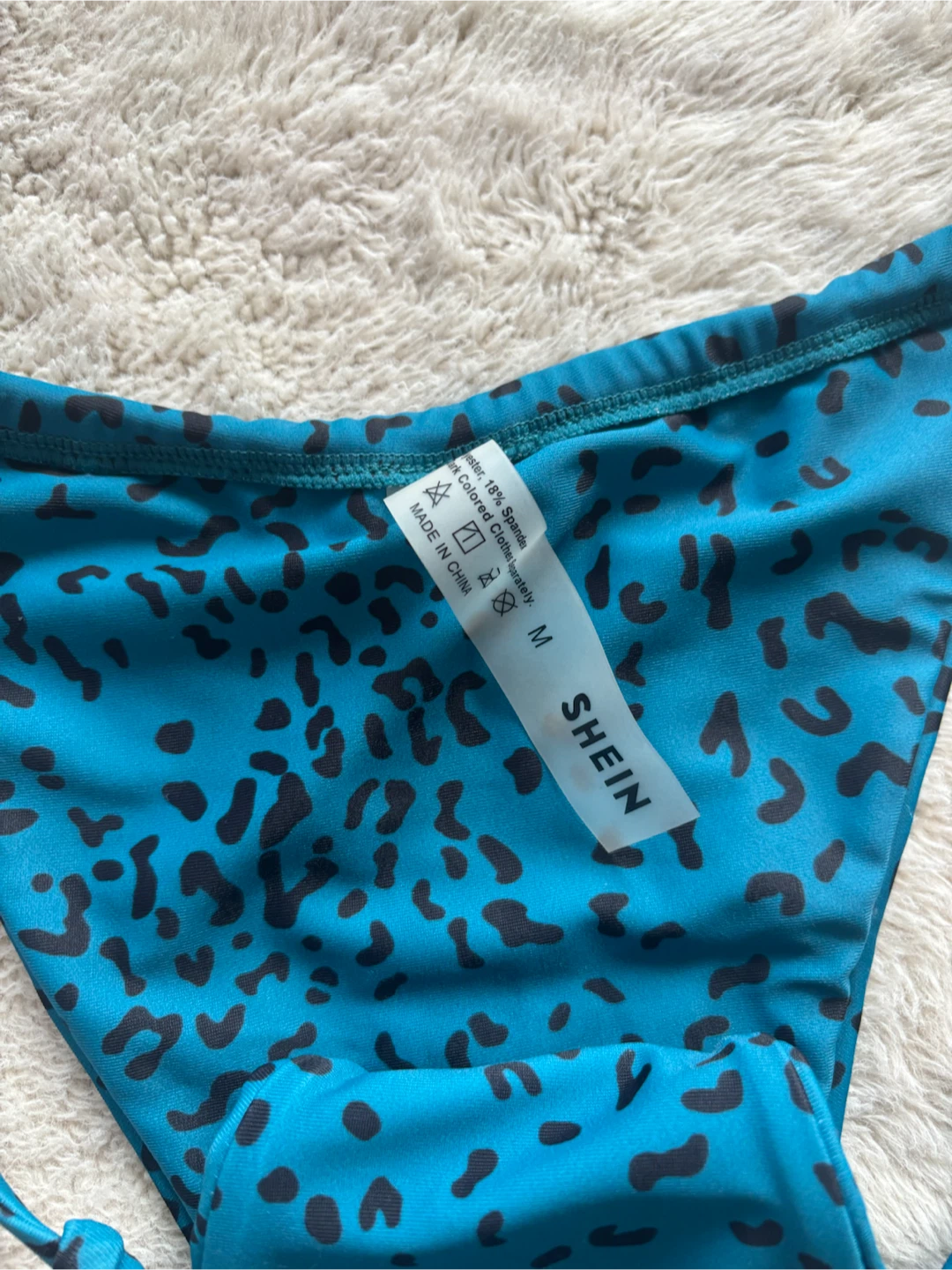 SHEIN Bikini Set - Teal Leopard Print - Size M - photo 2