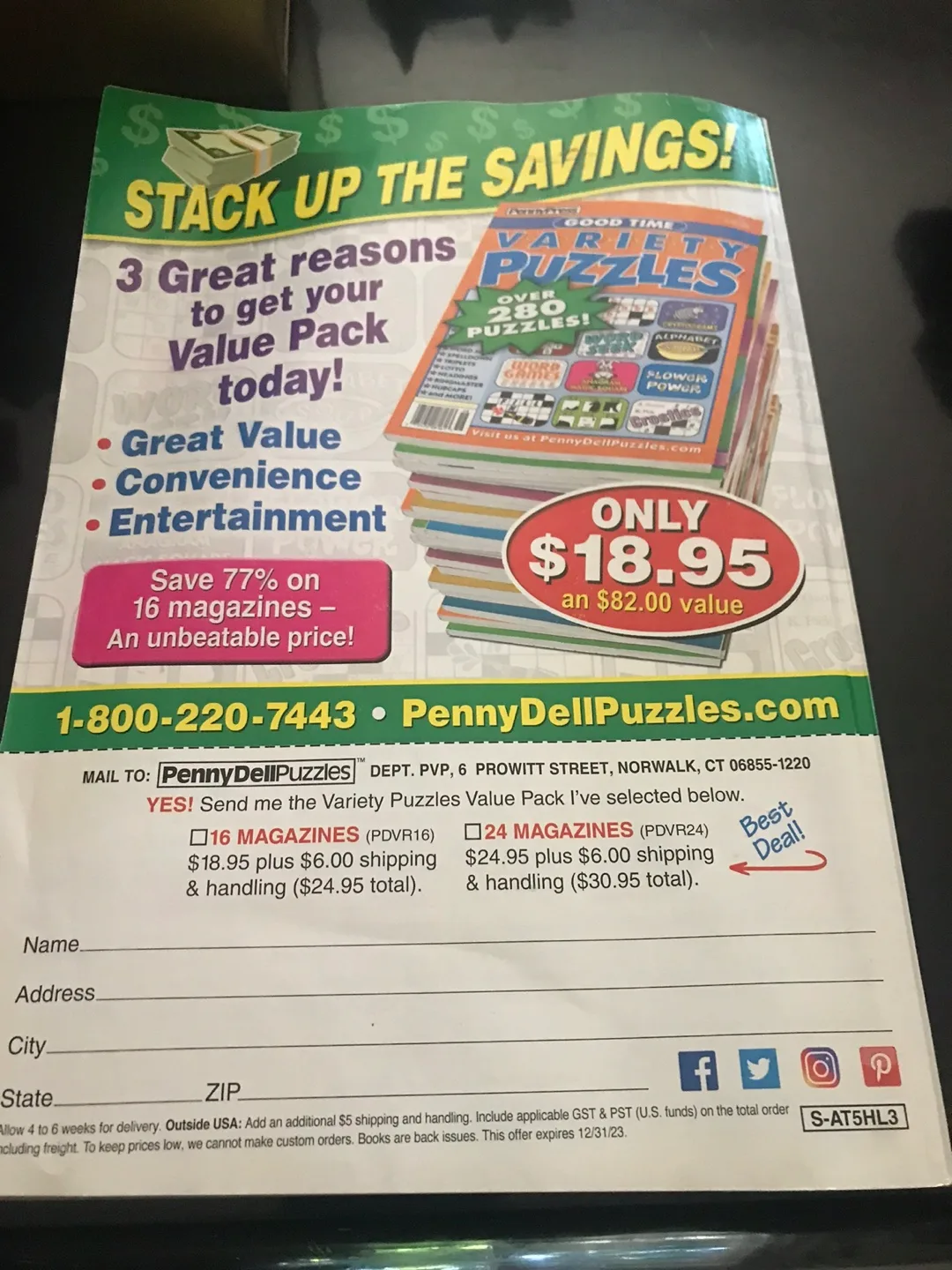 Penny Press Easy & Fun Variety Puzzles Magazine - photo 2