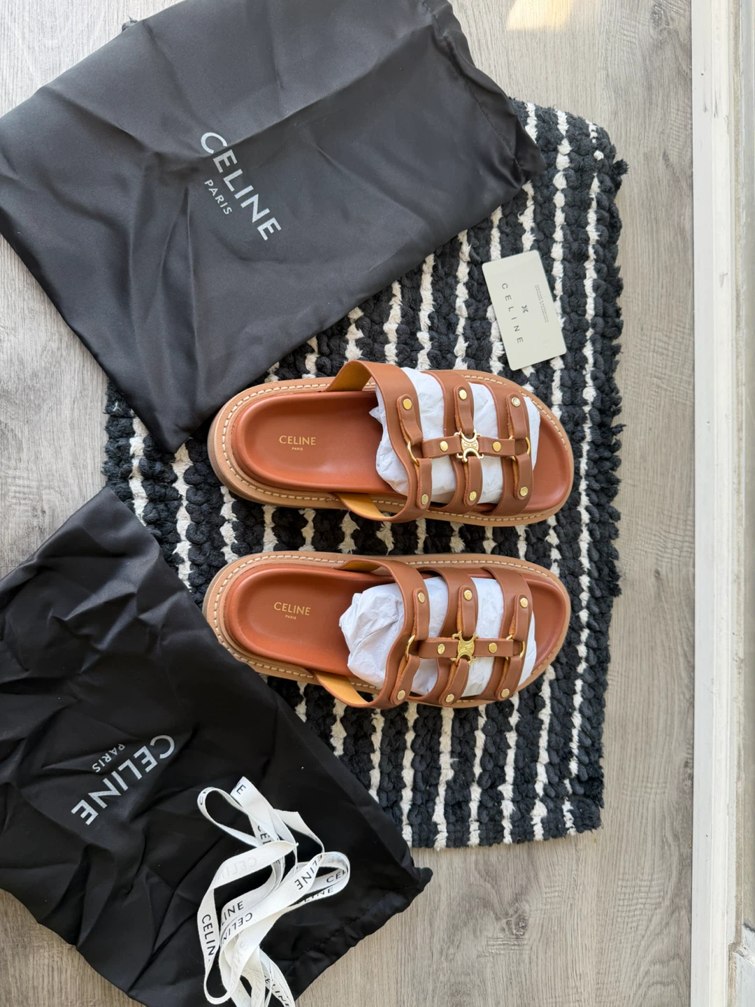 Brand new CELINE Paris Leather Sandals