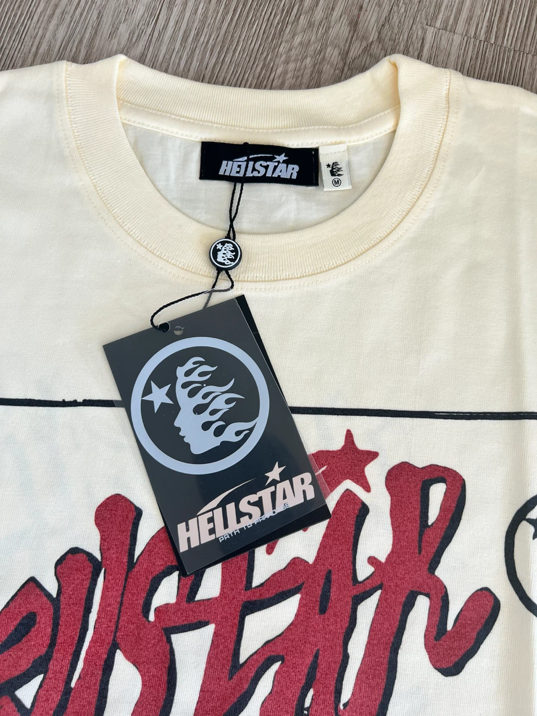 Hellstar Records T-Shirt - Cream - Size M - photo 2
