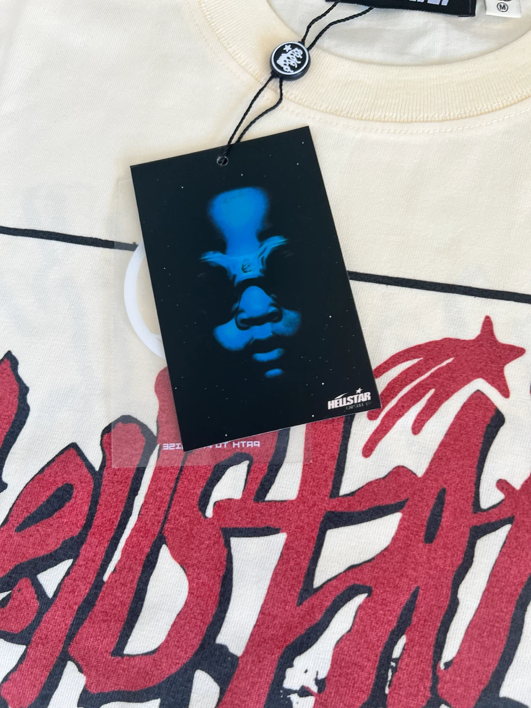 Hellstar Records T-Shirt - Cream - Size M - photo 3