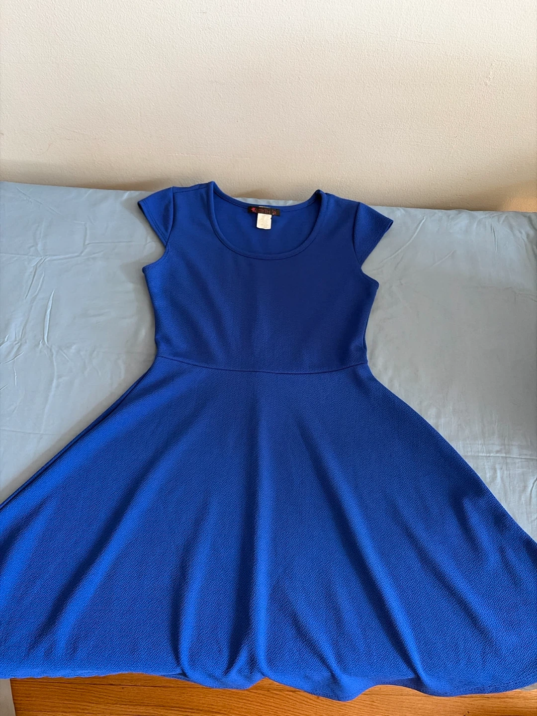 MYTH Royal Blue Fit and Flare Dress - Large