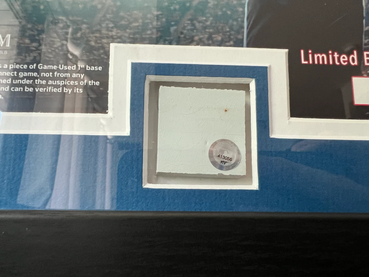2024 Blue Jays Game-Used 1st Base Piece Collectible - photo 3