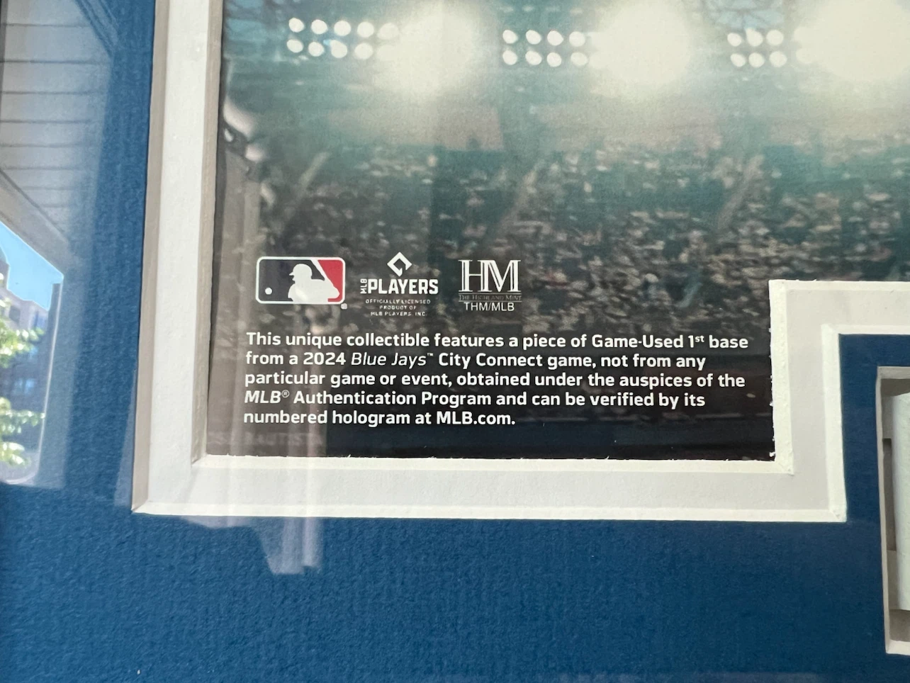 2024 Blue Jays Game-Used 1st Base Piece Collectible - photo 4