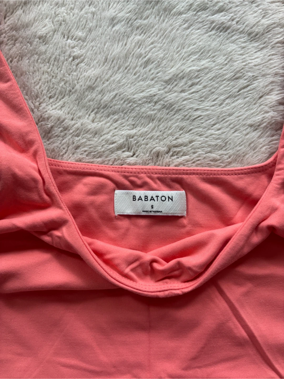 Babaton Coral Square Neck Tank Top - Size S - photo 2
