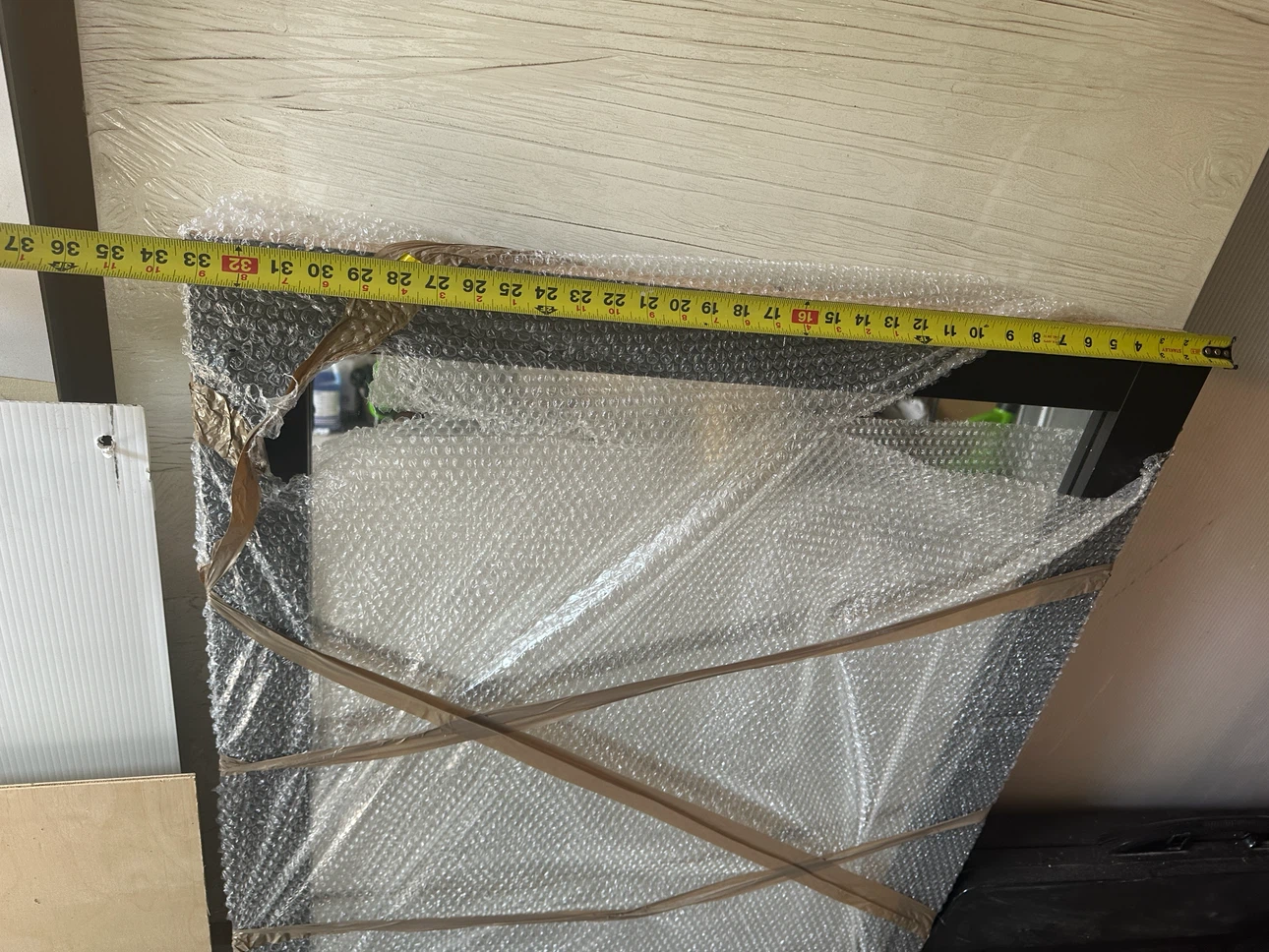 Large Black Framed Mirror