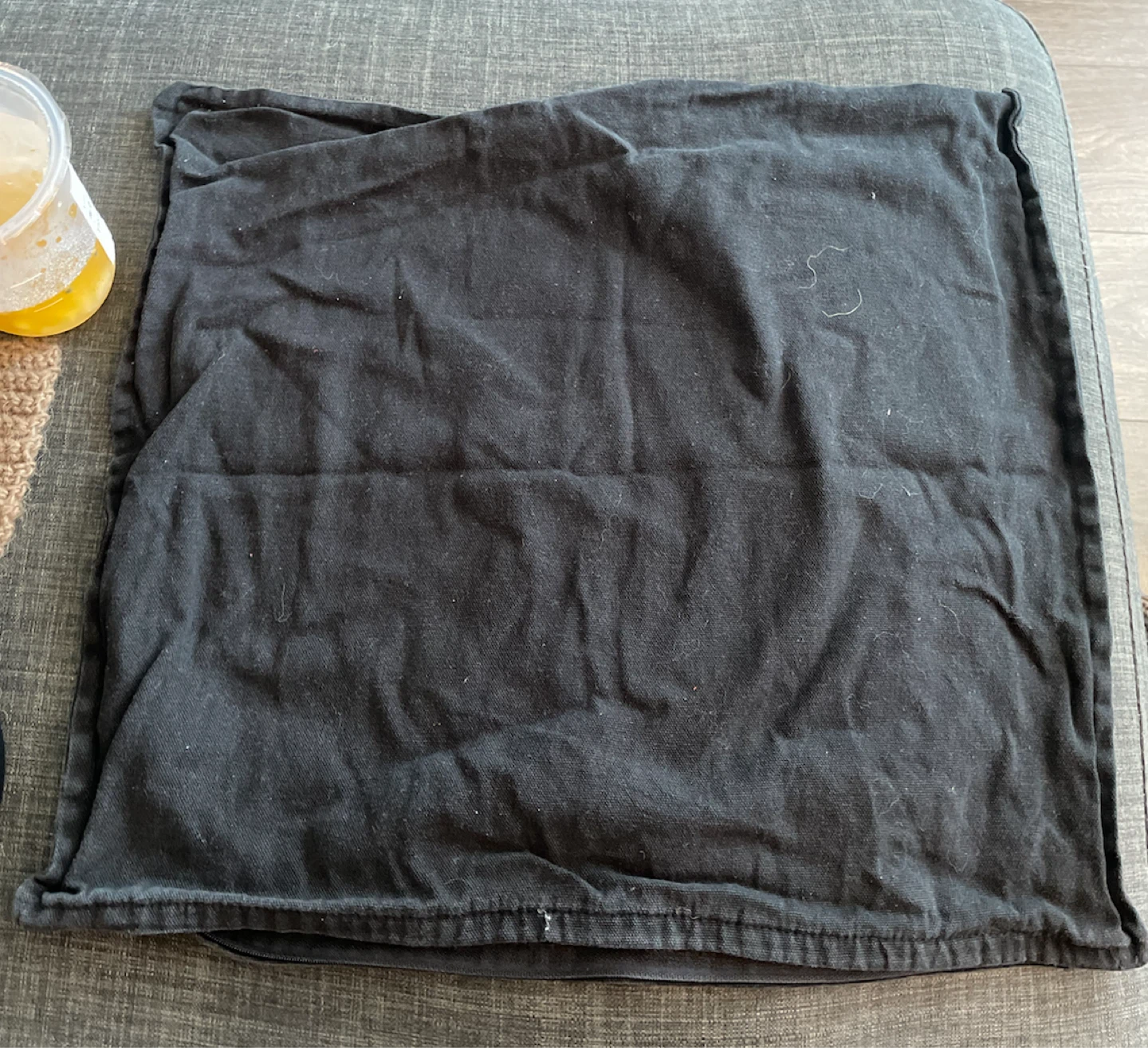 100% cotton Black Pillow Cover