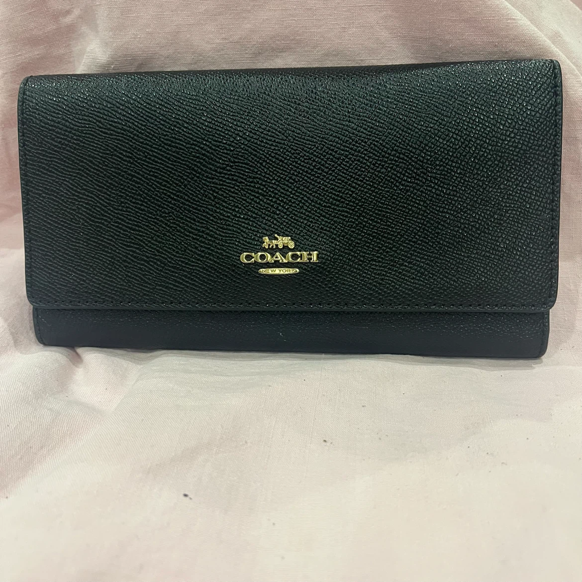 Black Coach Leather Wallet