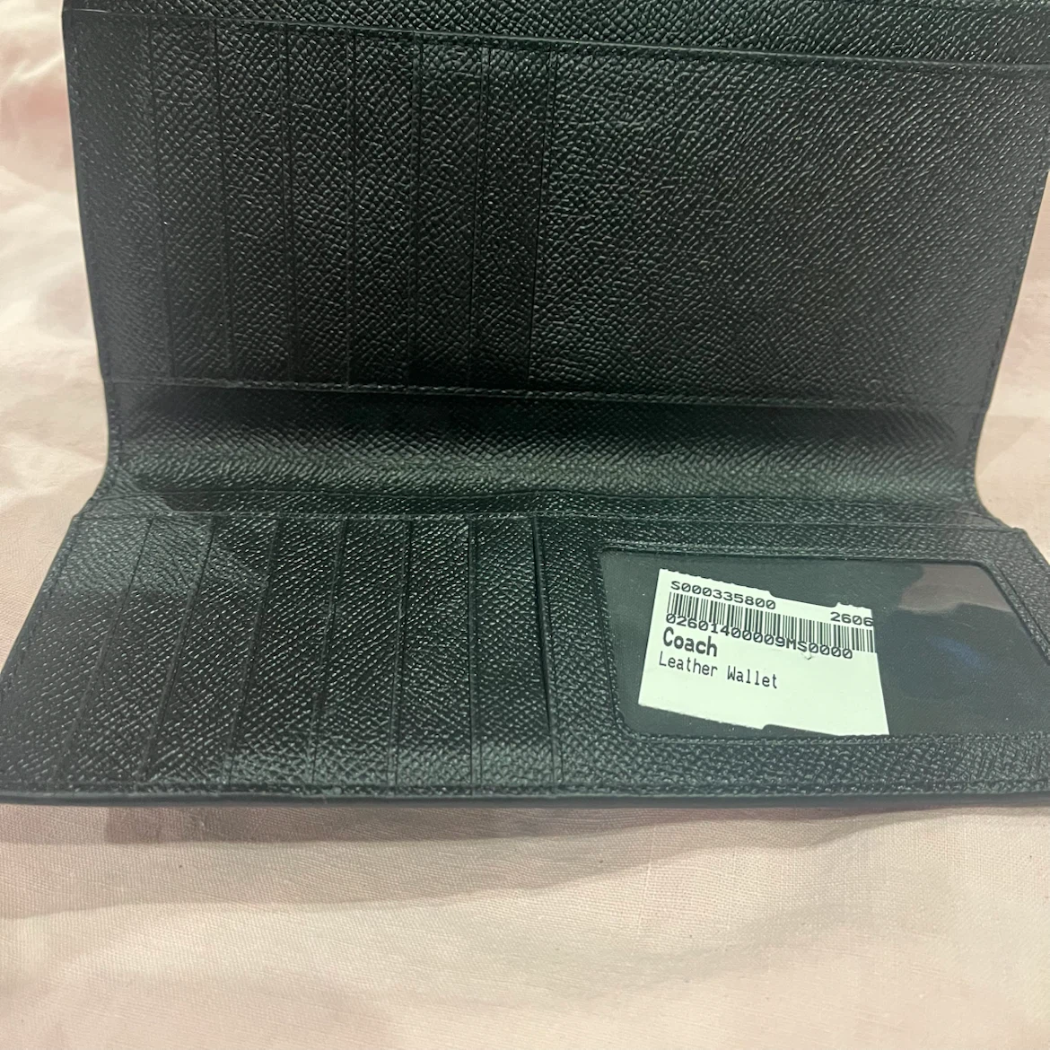 Black Coach Leather Wallet - photo 2