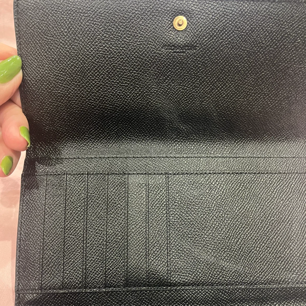 Black Coach Leather Wallet - photo 3