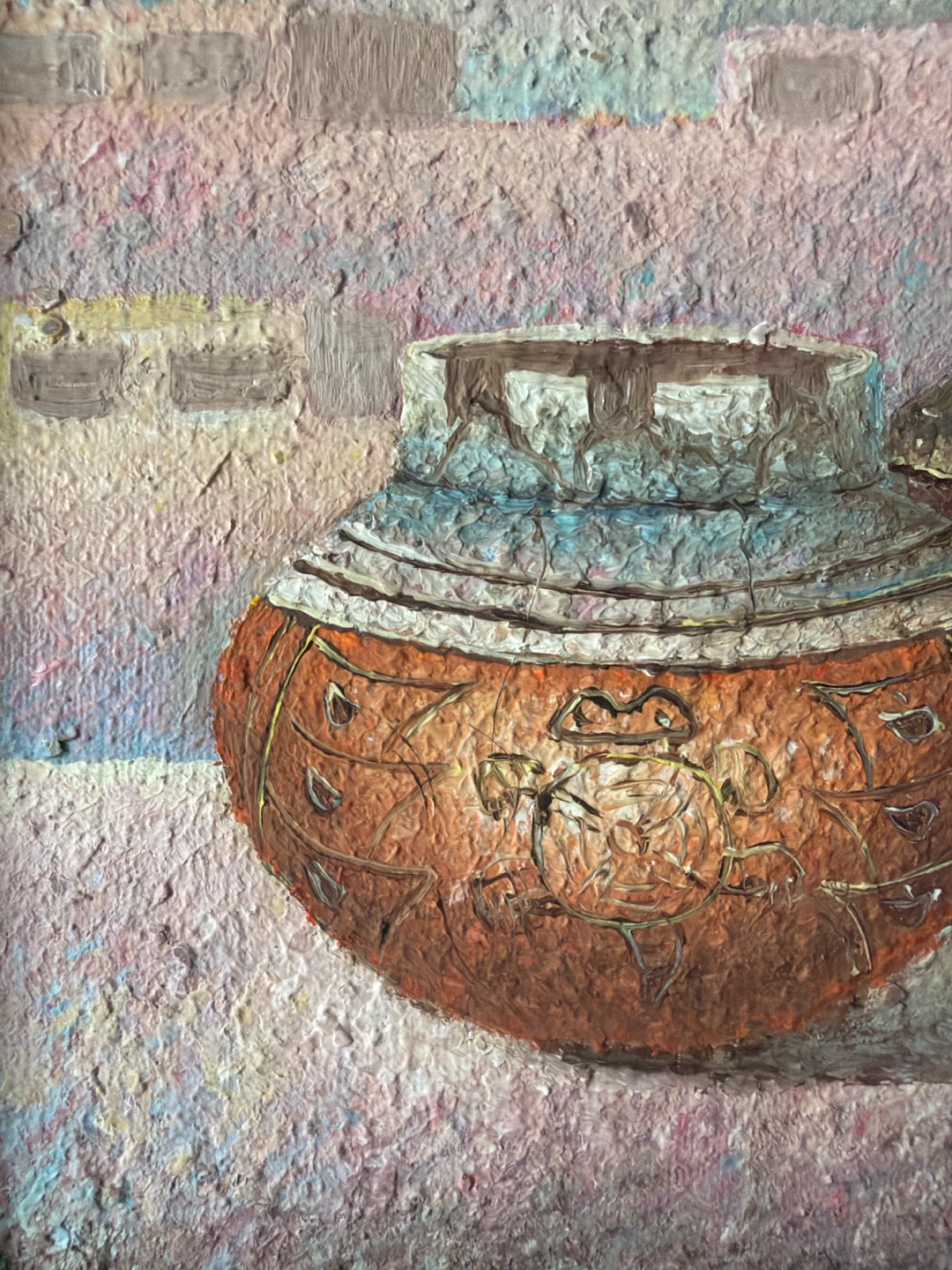 M. Barley - Still Life Painting of Ceramics (South Western Art) - photo 3