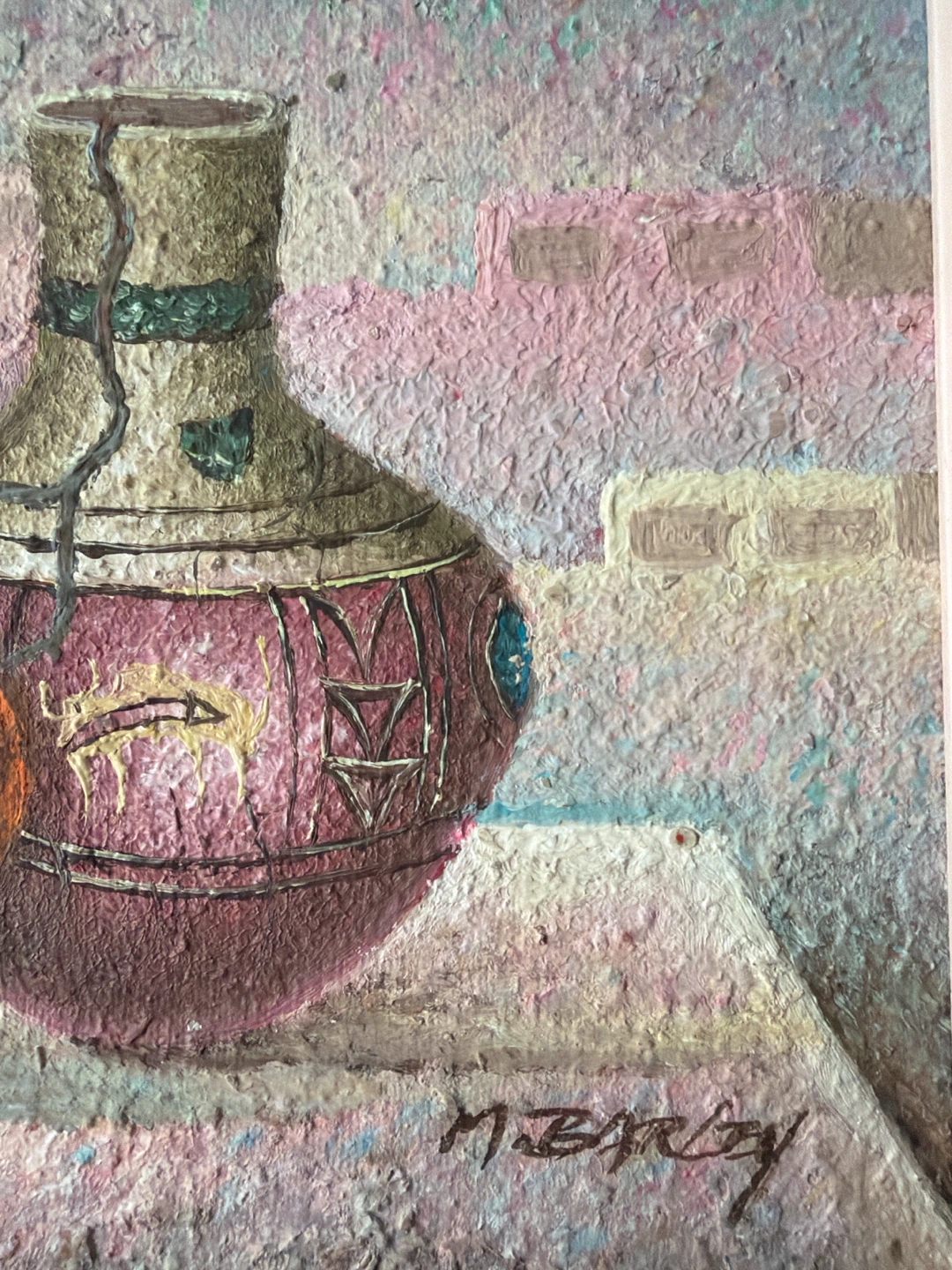 M. Barley - Still Life Painting of Ceramics (South Western Art) - photo 4