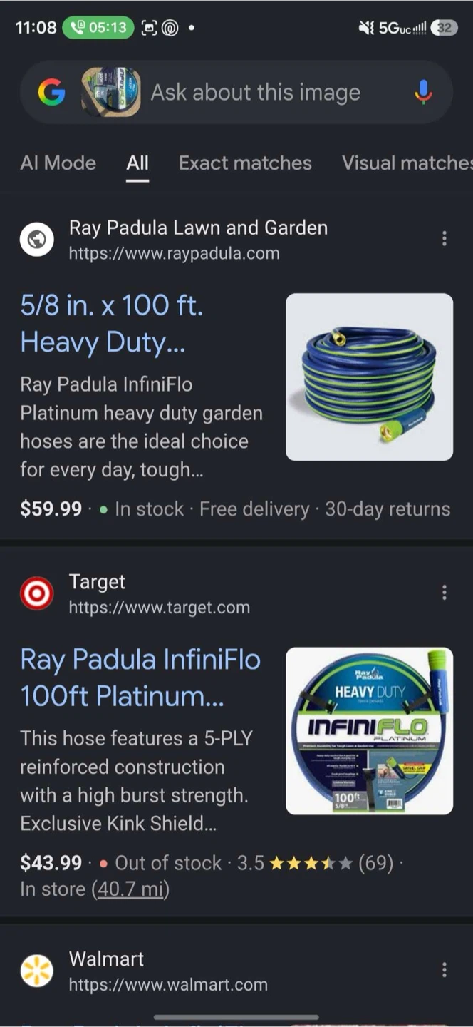 Ray Padula InfiniFlo Platinum Heavy Duty Garden Hose - 100ft