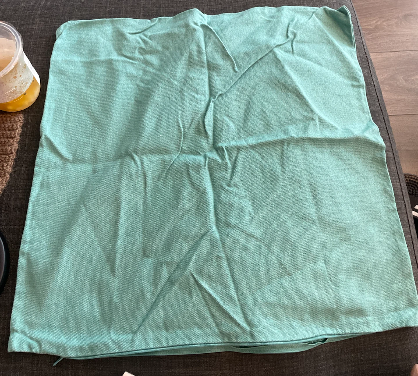 100% cotton Teal Pillow Cover