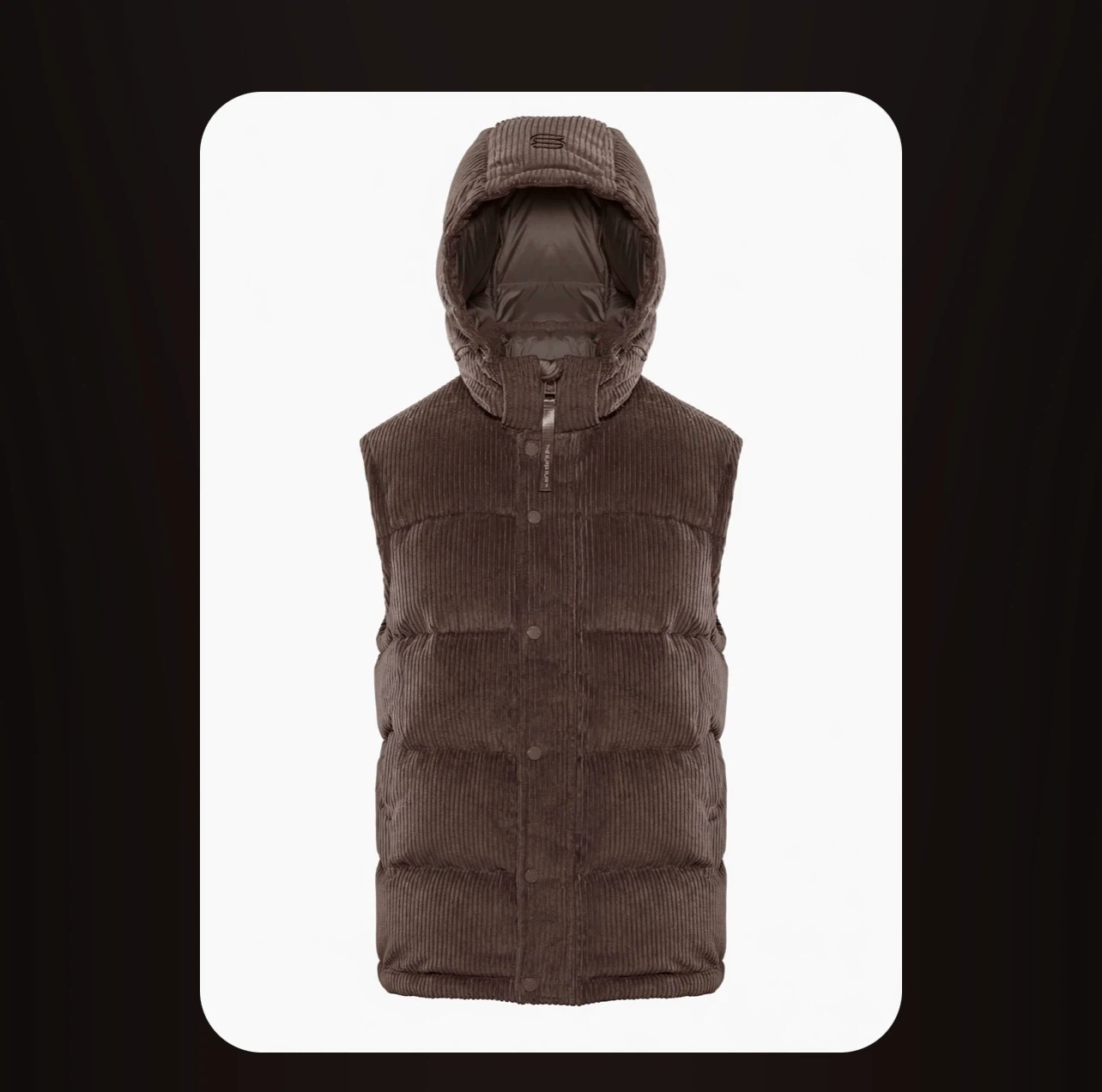 The Super Puff Original Vest - Brown corduroy