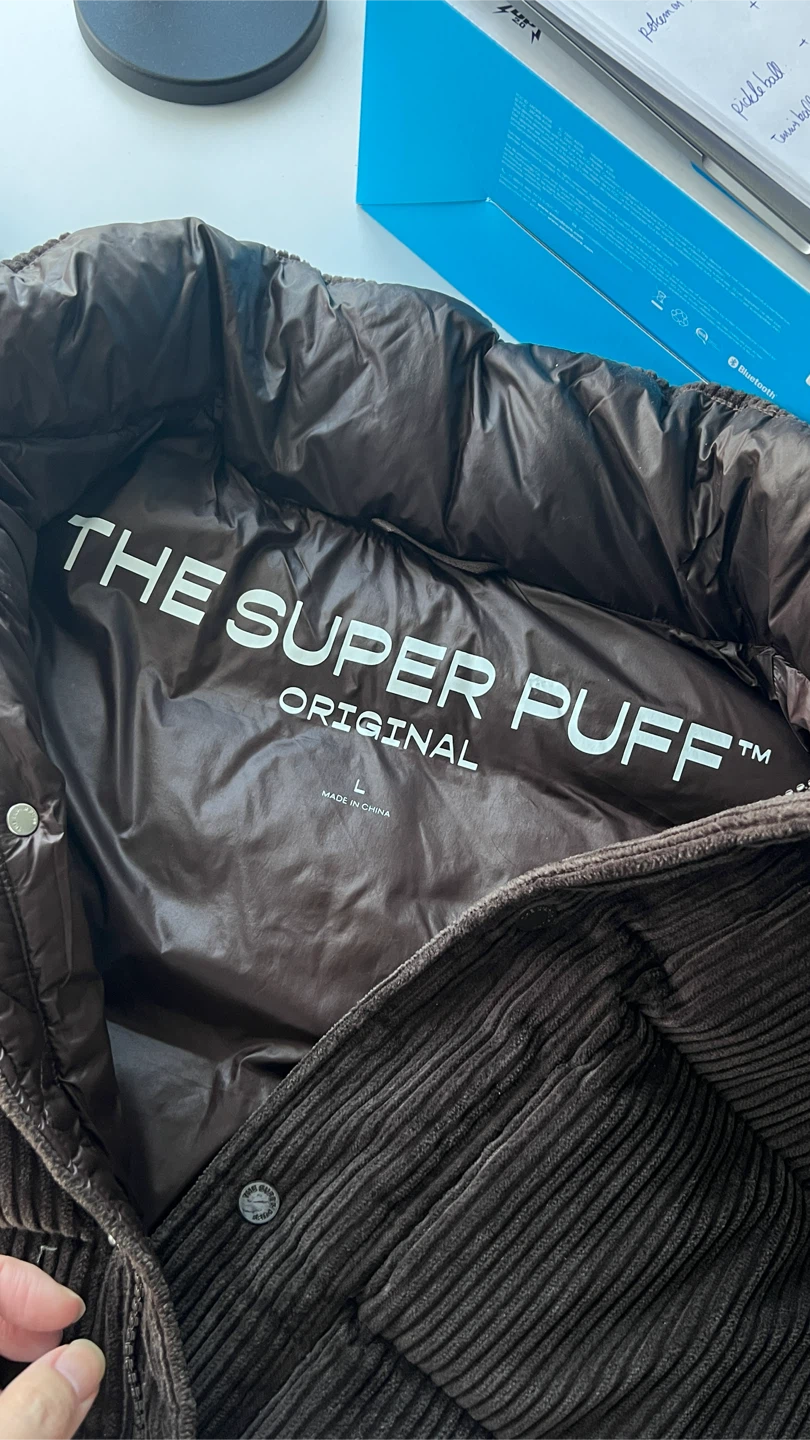 The Super Puff Original Vest - Brown corduroy - photo 4
