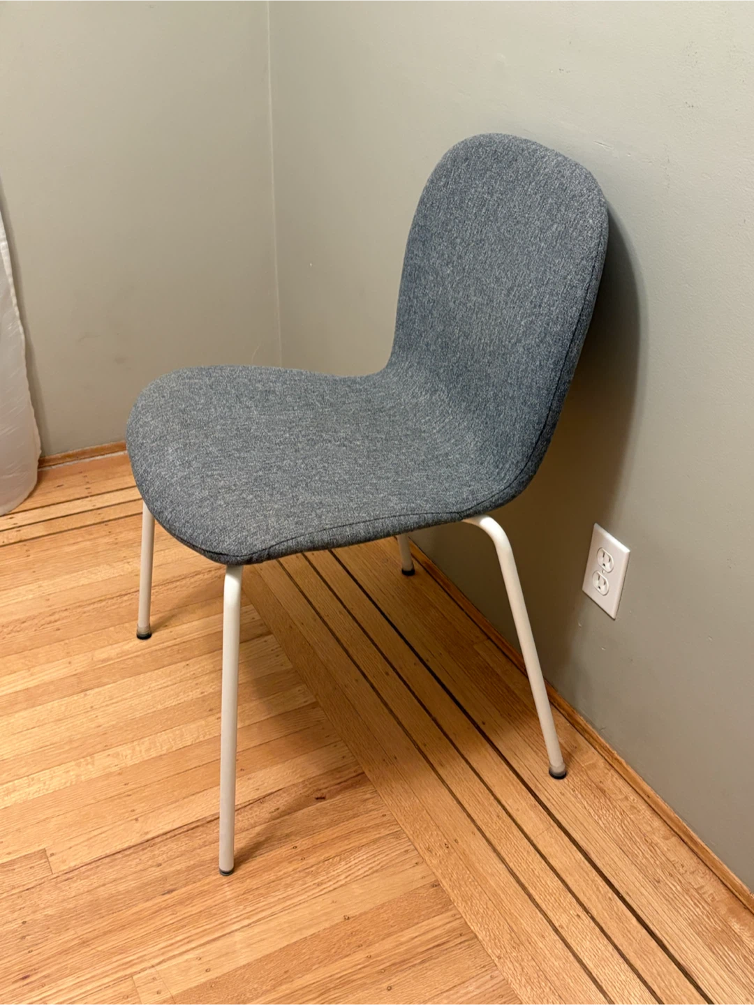 IKEA SKÅLSTA Grey Upholstered Dining Chair