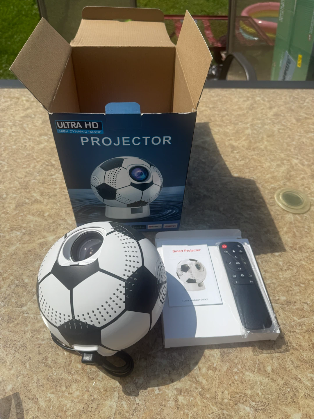 Soccer Ball Smart Projector with Remote - photo 2