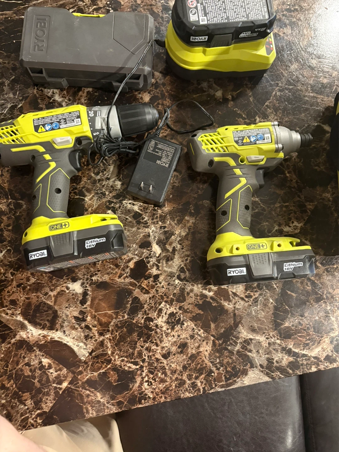 Ryobi ONE+ 18V Cordless Drill and Impact Driver Combo Kit - photo 2
