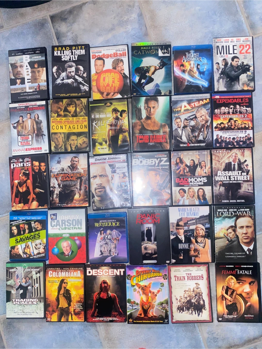Assorted DVD and Blu-ray Movies