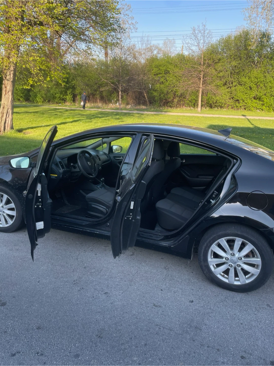 Black Kia Forte Sedan
