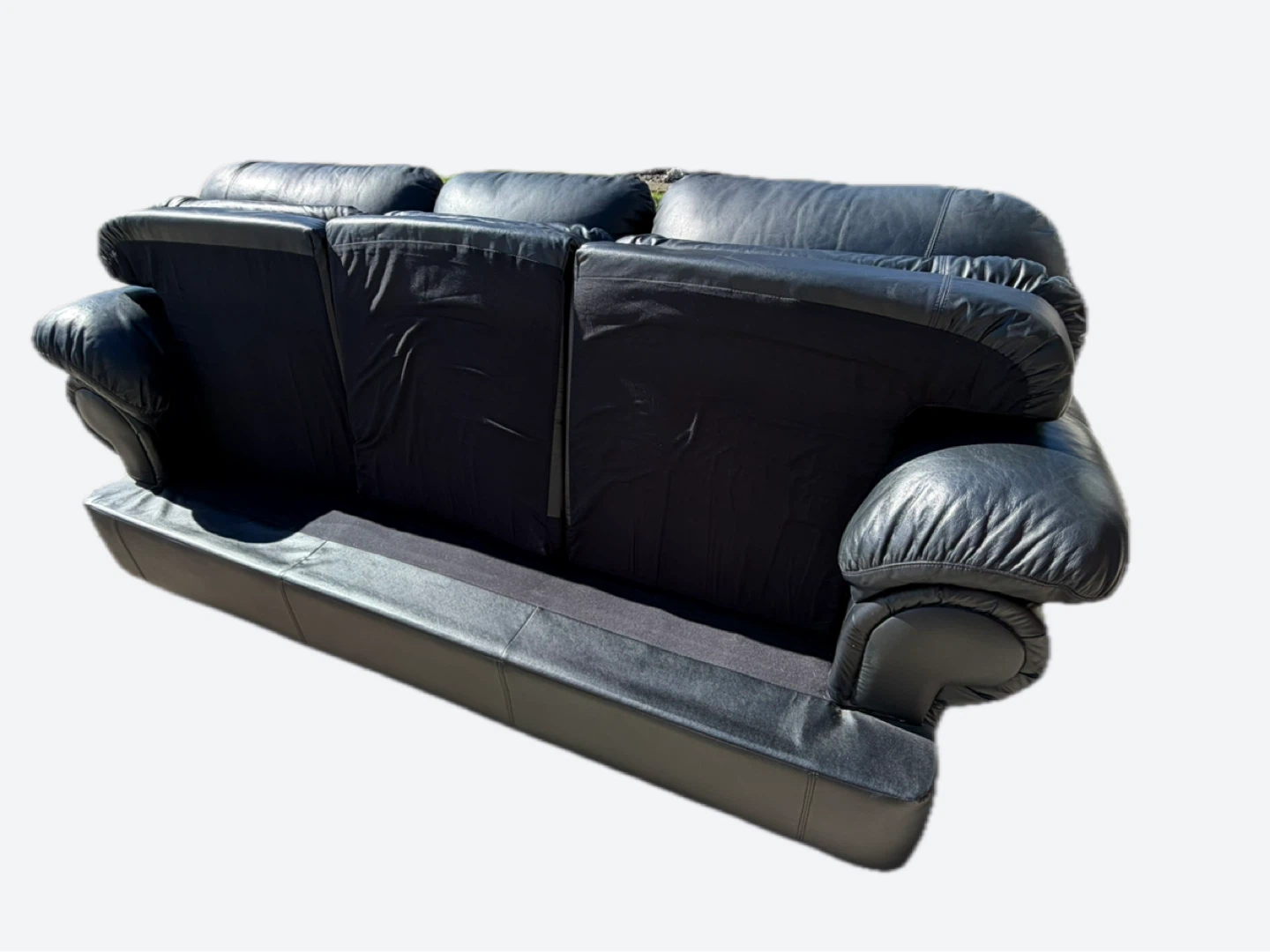 Black Leather Sofa