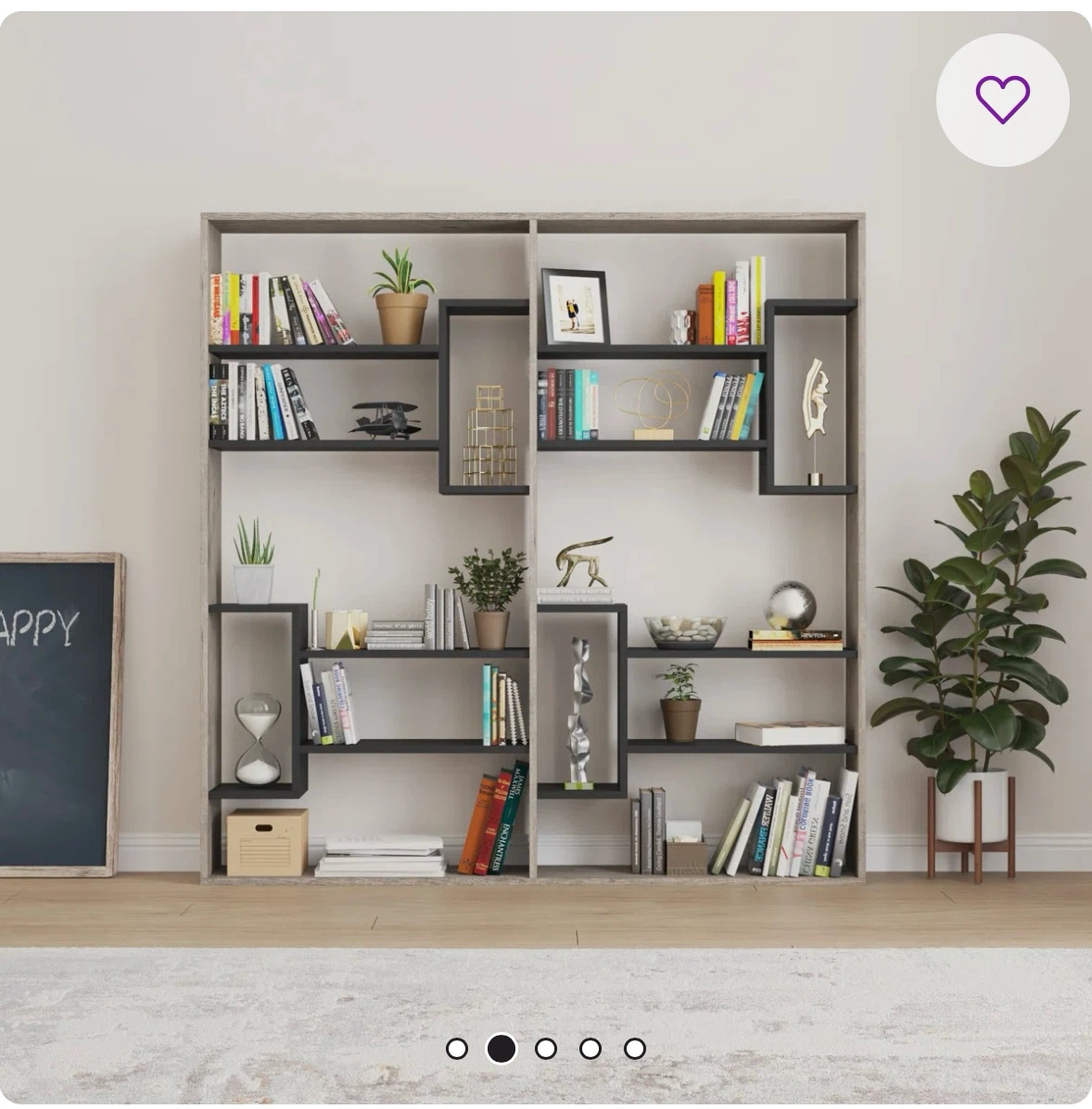 Bookshelf Geometric Wayfair - photo 2