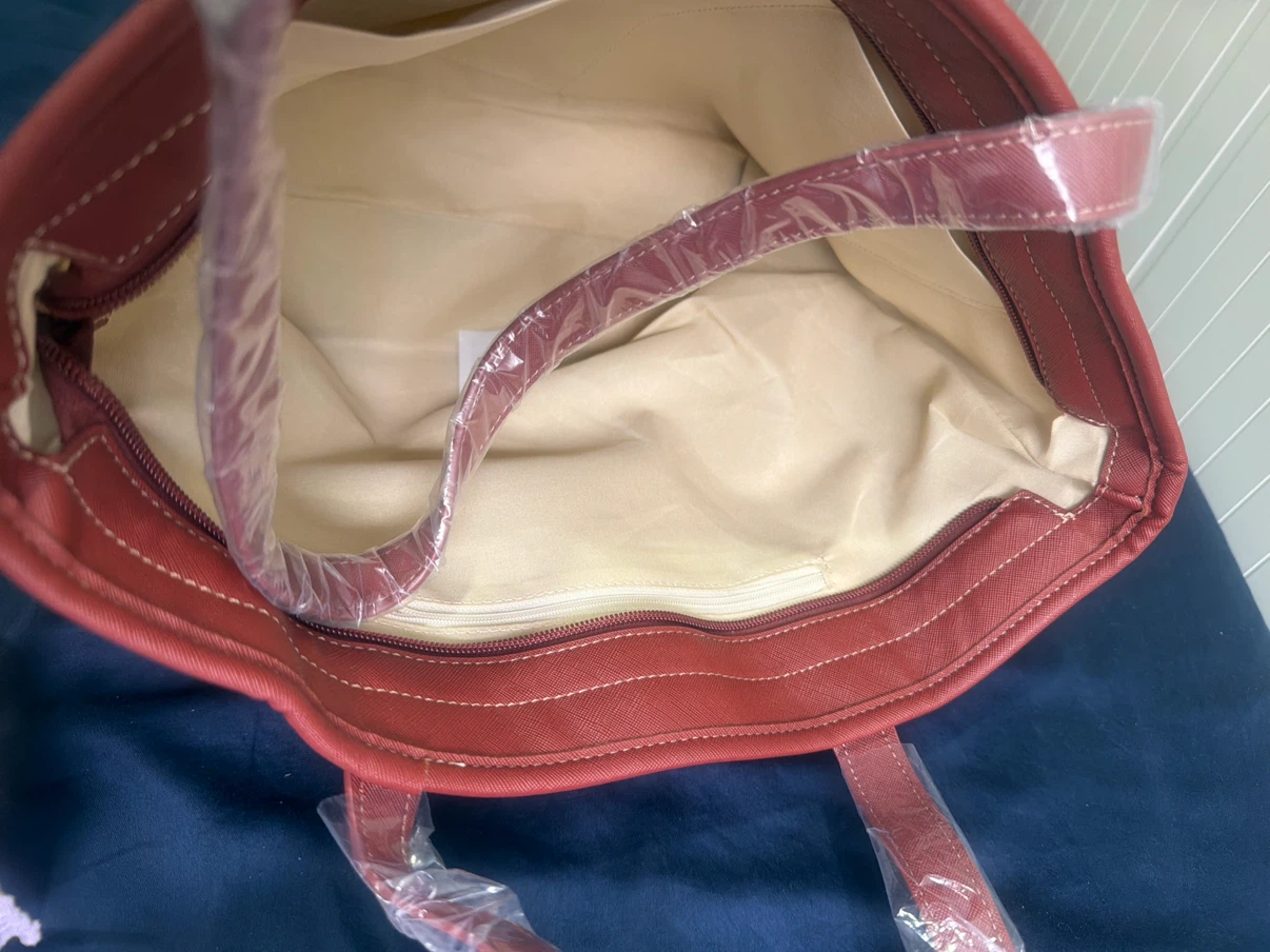 LUXEBOLD Tote Bag - White & Brown - photo 2