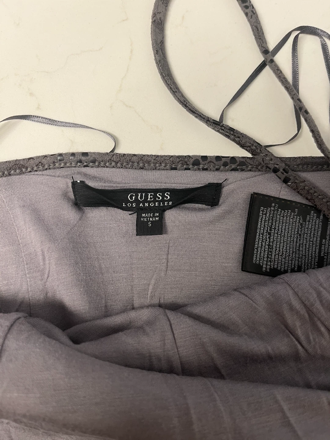 Guess Grey Snake Print Halter Top - photo 2