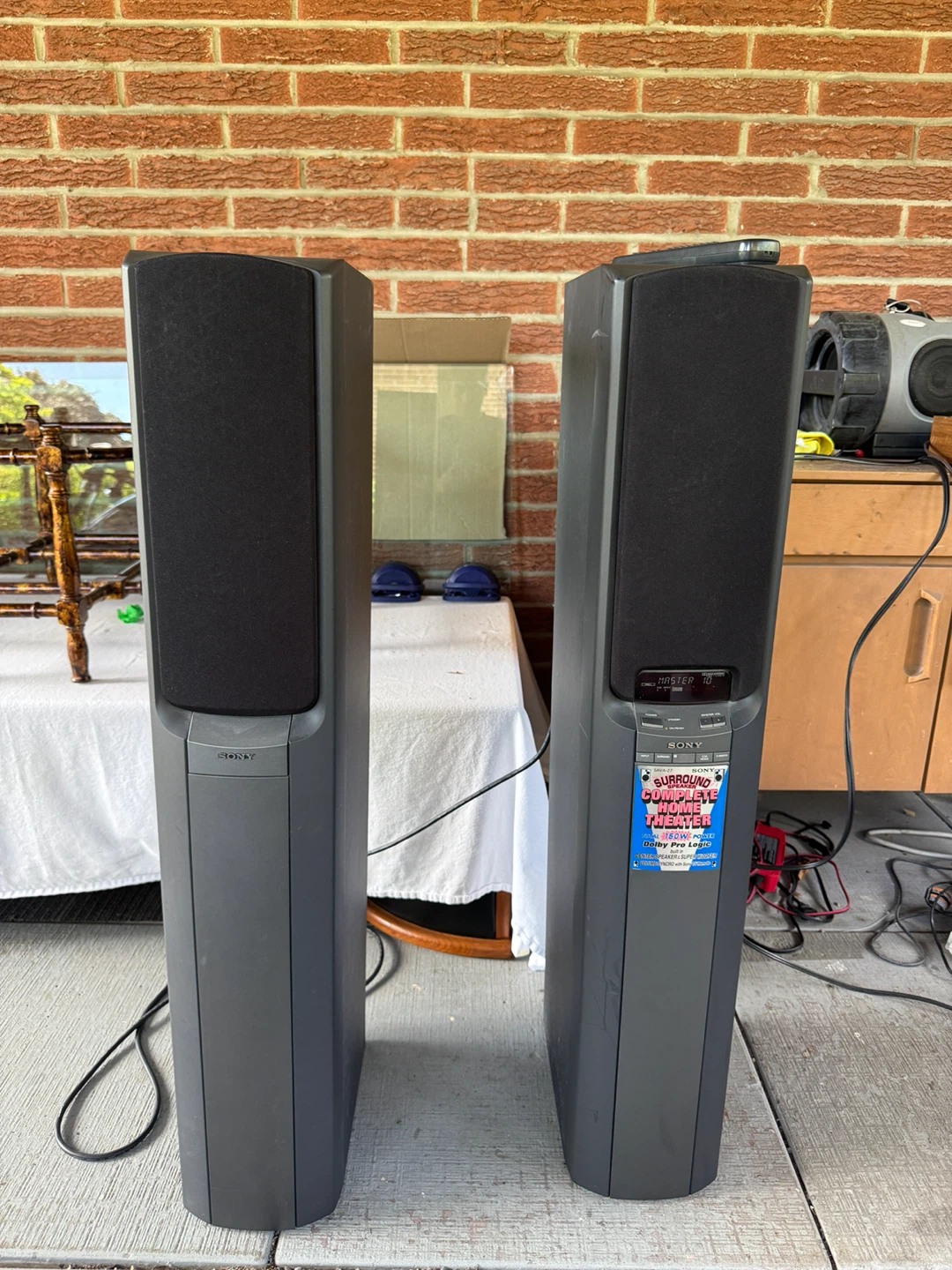 Sony SAVA-27 Surround Speakers (Pair) with Remote