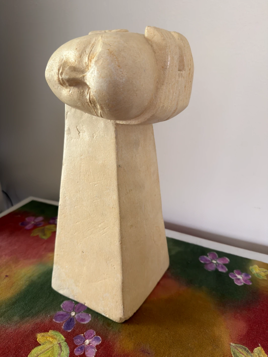 Decorative Sculpture of a Face - photo 2