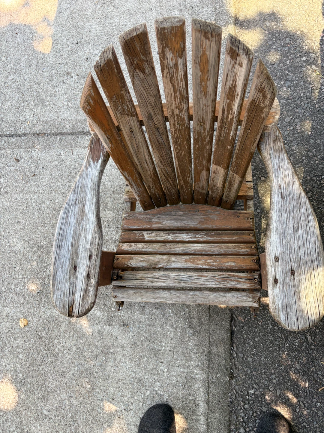 Vintage Wooden Garden Decoration Adirondack Chair - photo 2